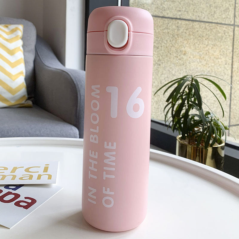 Digital Stainless Steel Thermos Cup Gift Student Drinking Cup - Bellarte Enchanté Digital Stainless Steel Thermos Cup Gift Student Drinking Cup